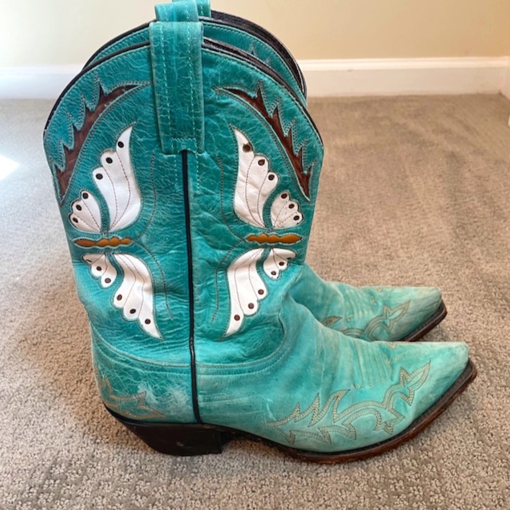 Caborca Mulan Turqueza Cowboy Boots